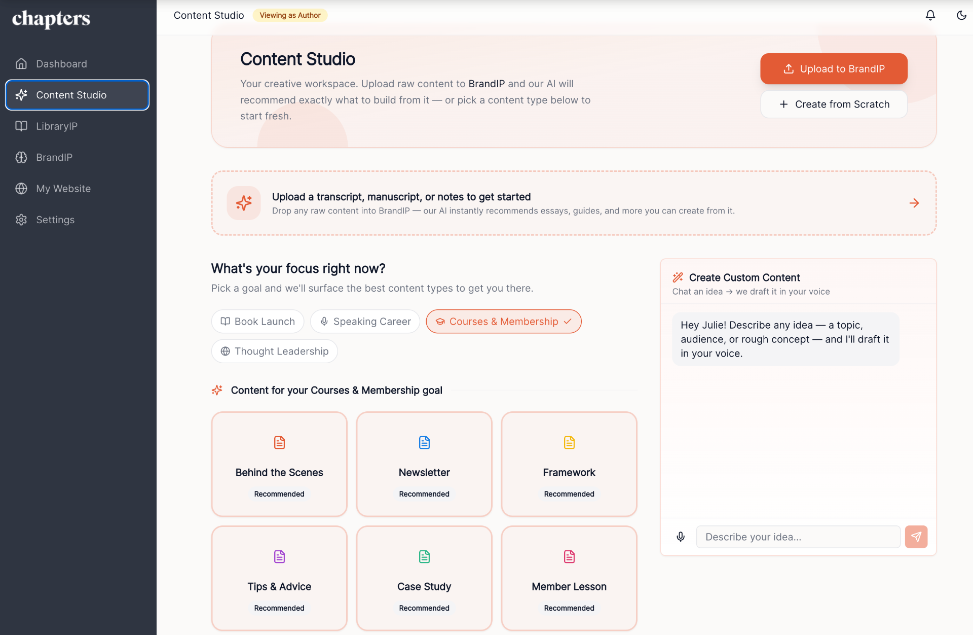 Content Studio — create your way