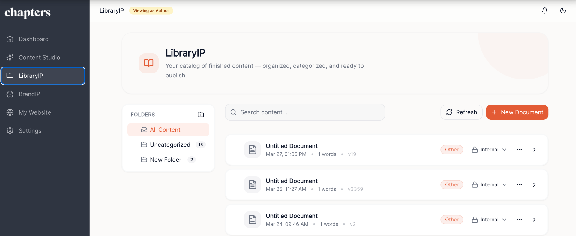 IP catalog — captured and protected